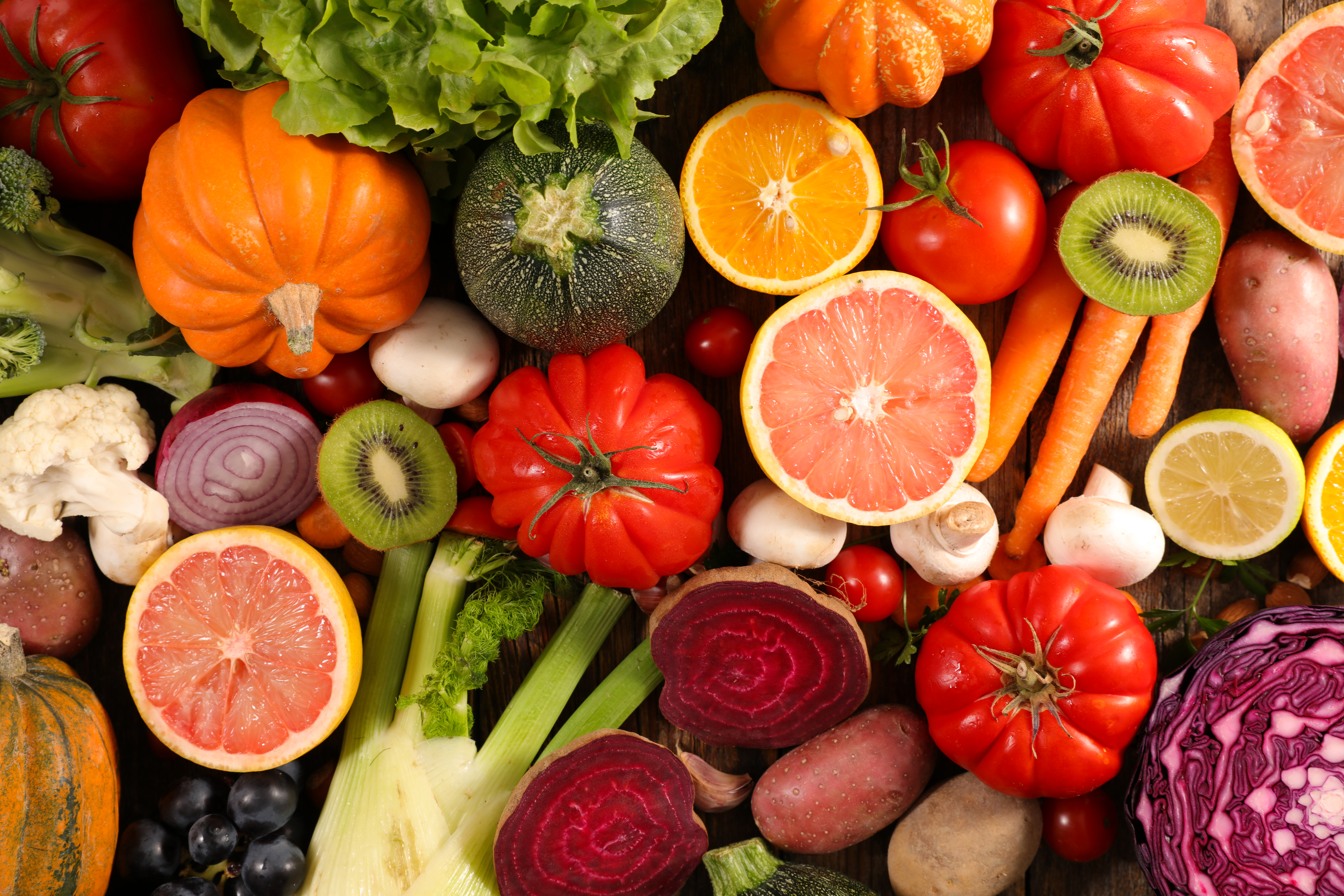 variety of fresh fruits and vegetables overhead vi 2026 03 26 04 39 43 utc 1